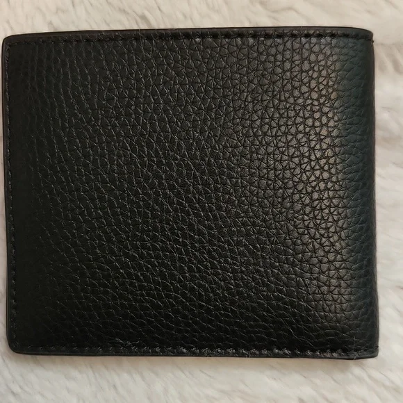Michael Kors Black Textured Leather Bi-Fold Wallet - Picture 5 of 13